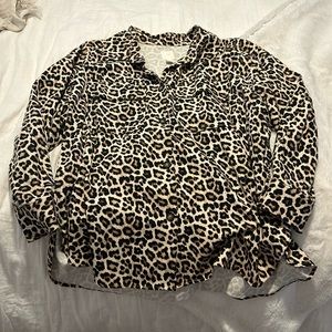 H&M leopard cheetah print shacket